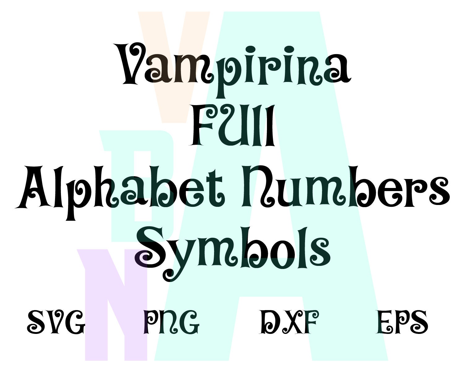 Download Custome Vampirina font SVG Vampirina Letters Number ...