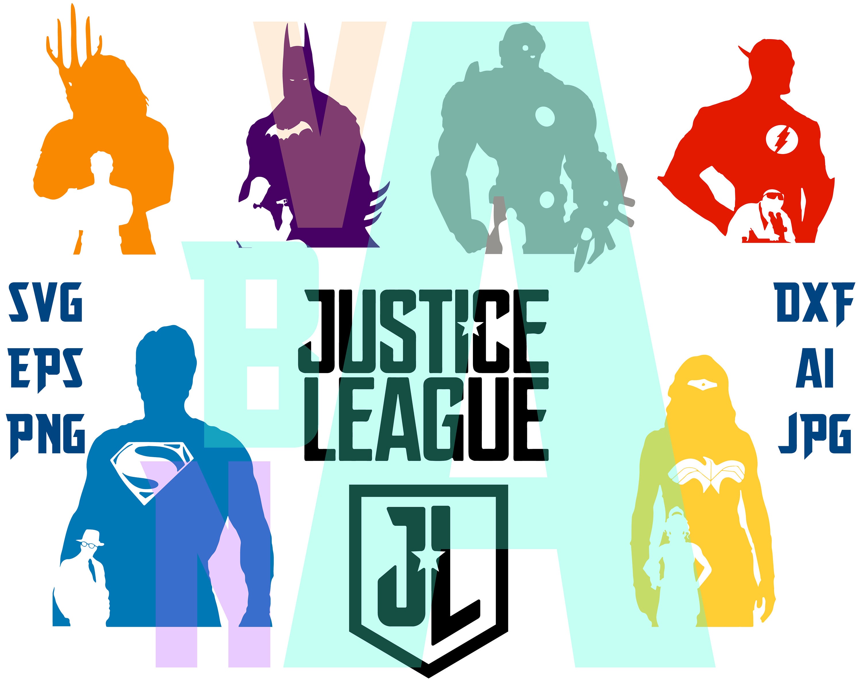 Justice league SVG justice league clipart justice league | Etsy