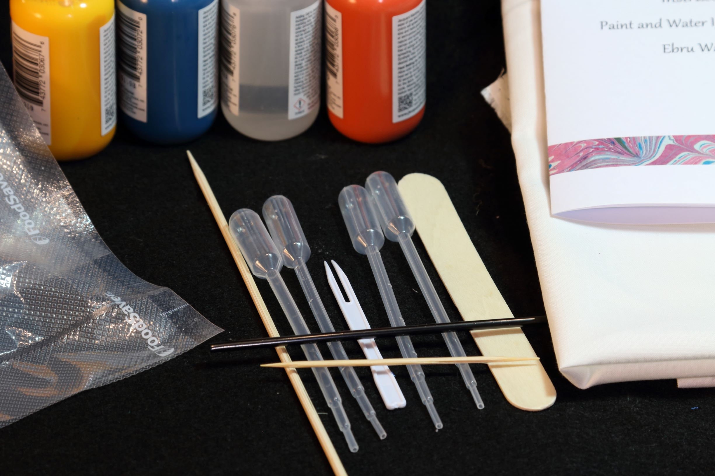 DIY Water Marbling Kit, Marbling Set, Craft Kit to Make Marbled Paper