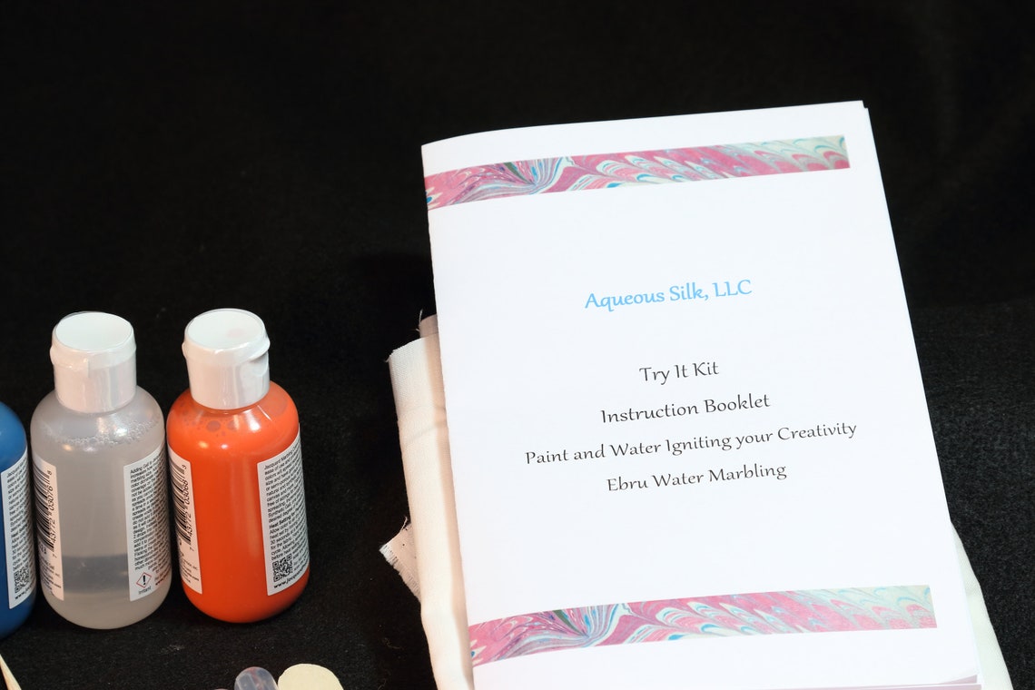 DIY Water Marbling Kit to Make Marbled Paper or Hand Painted Etsy