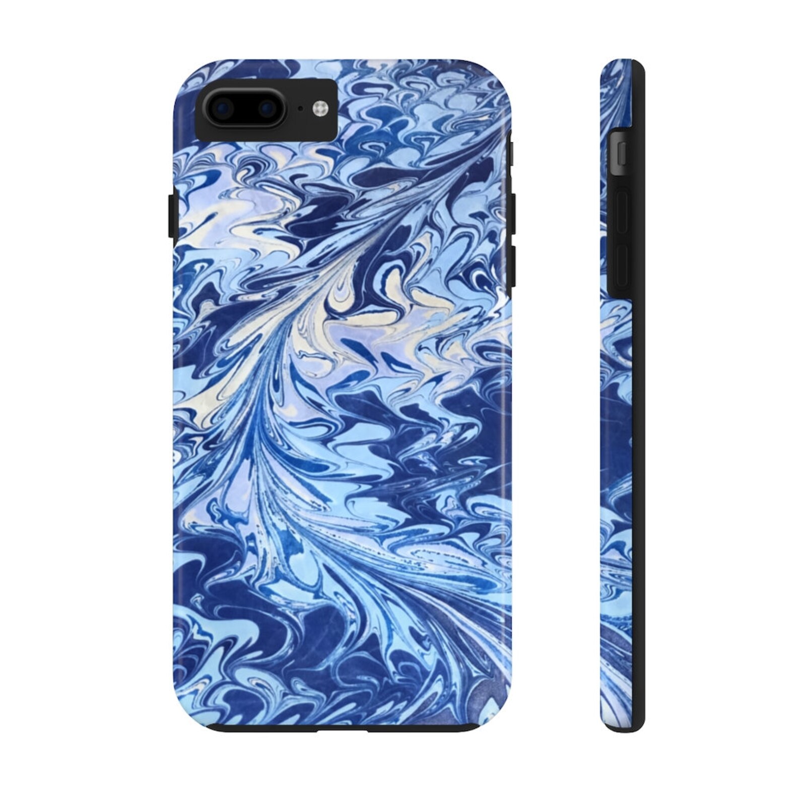 Marbled Phone Cases Blue White Phone Cases Case Mate Tough Etsy