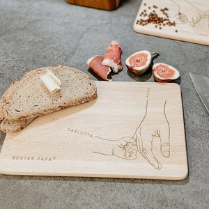 Cutting board Father&#39;s Day, PERSONALIZED, wooden board Best Dad, Father&#39;s Day gift, breakfast board personalized, board, gift father