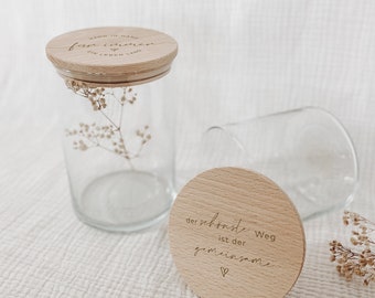 Vorratsglas, Geschenk Brautpaar, für immer, Glas personalisiert, Geschenk Hochzeit, Hochzeitsgeschenk, Geldgeschenk, Wedding, Hochzeit