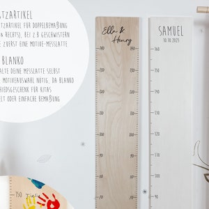 Barra de medição de madeira personalizada para VOCÊ MESMO DESIGN, presente de despedida para creches, barra de medição, presente personalizado, presente de nascimento de bebê