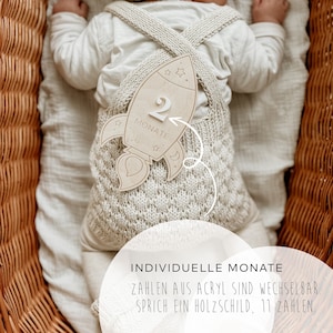 Jalons fusée nouveau-né | Cartes jalons bébé | La première année de bébé | Cadeau naissance | Cadeau de naissance panneau en bois | Bébé en crèche