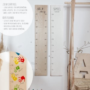 Kindermeetlat gepersonaliseerd, ZELFONTWERP, afscheidscadeau voor kinderdagverblijven, meetlat, doopcadeau, babycadeau geboorte, houten meetlat