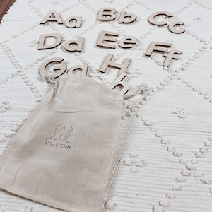 Set de letras educativas Montessori, como regalo para niños, juego educativo hecho en madera, perfecto para empezar el colegio, regalo para empezar el colegio