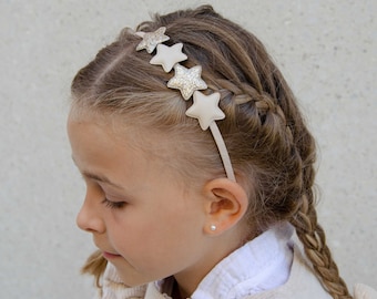 Haarreif für Kinder, Glitzer & Sterne - Small Stars | Haaraccessoires für Kinder | Kinderhaarreifen, Haarschmuck Kinder