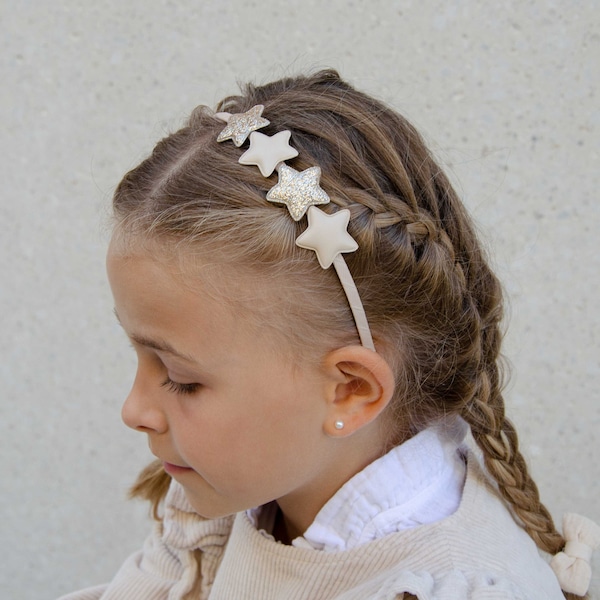 Haarreif für Kinder, Glitzer & Sterne - Small Stars | Haaraccessoires für Kinder | Kinderhaarreifen, Haarschmuck Kinder