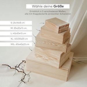 Caja de madera para diseñar tú mismo, regalo para un nacimiento, caja de recuerdos de bebé, caja de madera DIY, caja de madera creativa, caja de recuerdos de boda