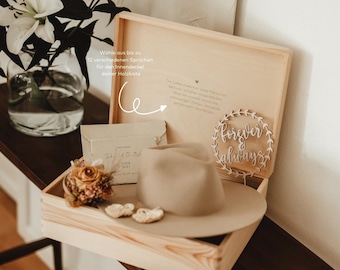 Additional item INNER LID WOODEN BOX CUSTOM TEXT, no box, only engraving in the inner lid