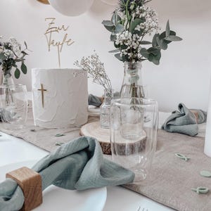Dooptafeldecoratie confetti voor de doop, moderne tafeldecoratie van acryl, doopdecoratie duurzaam & herbruikbaar, confetti voor de communie, strooidecoratie