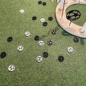Pallone da calcio con coriandoli sostenibile, per i piccoli appassionati di calcio, la decorazione perfetta per compleanni, decorazioni da tavola o anche come decorazione per torte.