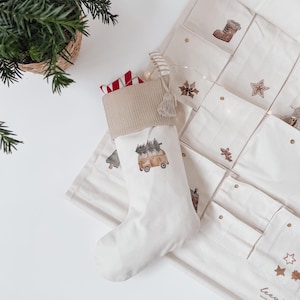 Stivali di Babbo Natale per bambini da appendere, calza di Natale da riempire, regalo di Babbo Natale, decorazione camino, calza di Natale per Babbo Natale