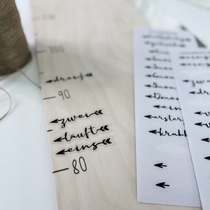 Adesivos de marco para régua de medição, adesivos, régua de medição infantil, criança, crescimento, marcação, marcador de altura, cartões de marco, quarto infantil