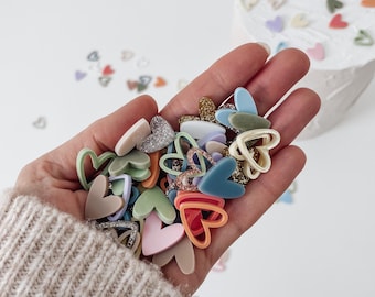 Hartconfetti voor tafeldecoratie van acryl in de gewenste kleur, verjaardagsdecoratie, tafeldecoratie duurzaam en herbruikbaar, confetti glitter