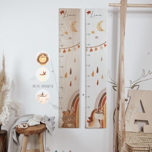 Kindermaattabel Boho Rainbow