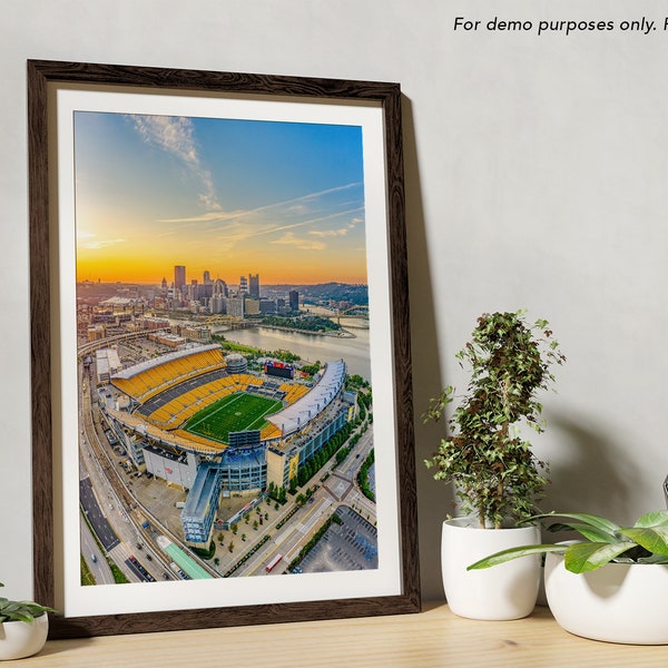 Heinz Field (Acrisure Stadium) Aerial Sunrise Photo