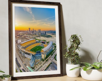 Heinz Field (Acrisure Stadium) Aerial Sunrise Photo