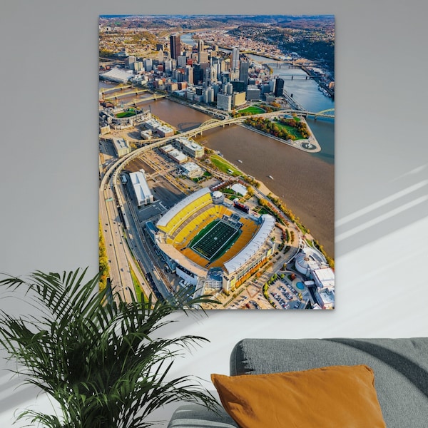 Heinz Field (Acrisure Stadium) and Pittsburgh Skyline Photo