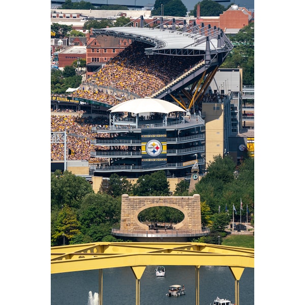 Pittsburgh Photo Print - Multiple Layers of Pittsburgh - Acrisure Stadium (Heinz Field),  Fort Pitt Bridge, Mr. Rogers Memorial