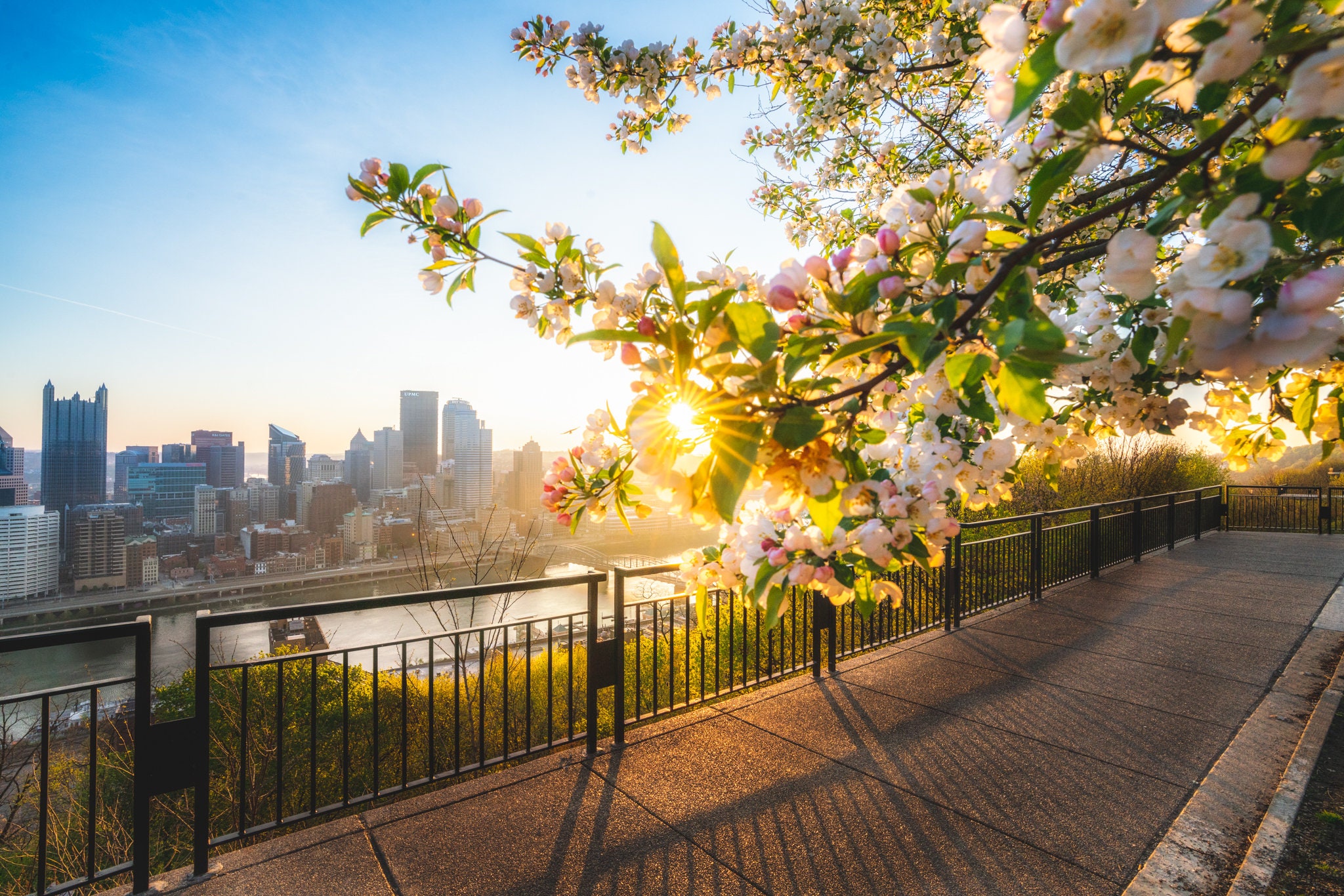 Pittsburgh Skyline on a Clear Spring Day