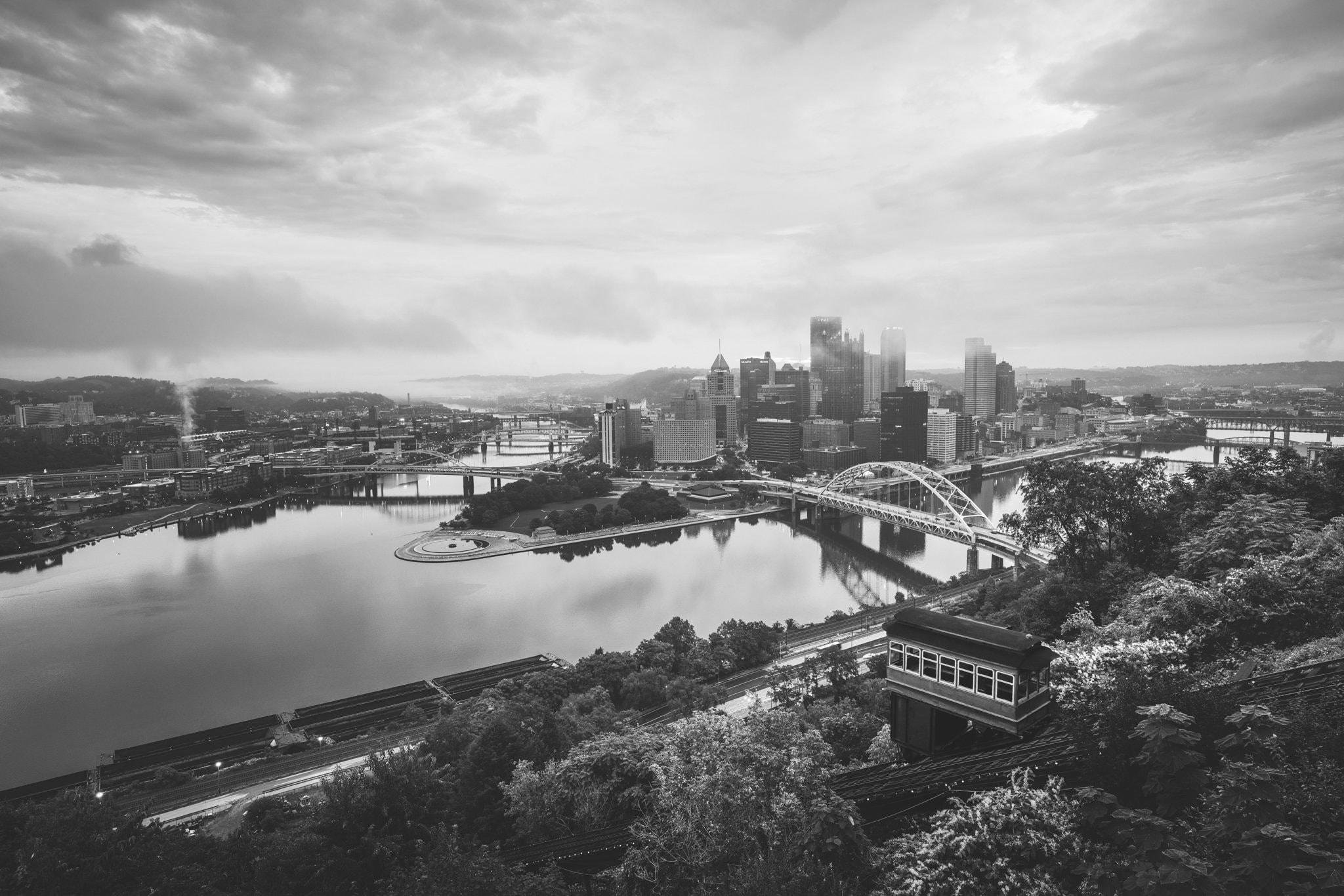 Pittsburgh Incline Photo Black and White Pittsburgh Photo Pittsburgh