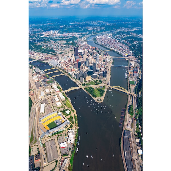 Pittsburgh Photo - The Three Rivers and Pittsburgh  - Pittsburgh Wall Art - Pittsburgh Prints - Pittsburgh Metal Prints