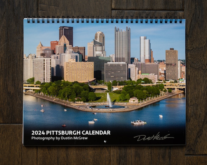 2024 Pittsburgh Calendar 11 X 17 Wall Calendar Etsy