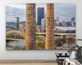 Photo of the Heinz 57 Smoke Stacks in Pittsburgh