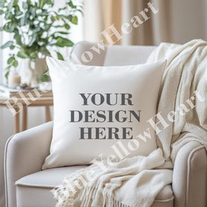 Throw Pillow Mock up, Decorative Pillow Mockup, Blank Mock-up Rustic Holiday Simple Theme, Pillow Mockup Product, Mocks JPG