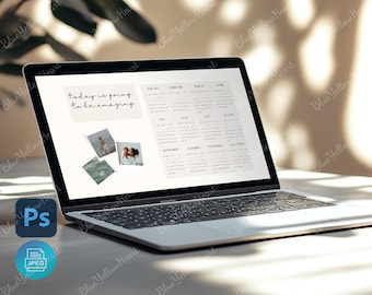 Mockup MacBooka, Mockup laptopa Photoshop PSD, Edytowalny szablon MacBooka Pro, Szablon laptopa dla projektantów i osób kreatywnych, Mockup produktu cyfrowego