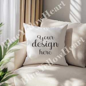 Throw Pillow Mock up, Decorative Pillow Mockup, Blank Mock-up Rustic Holiday Simple Theme, Pillow Mockup Product, Mocks JPG