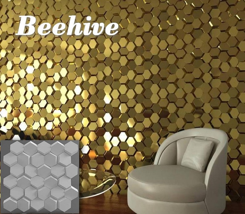 Plastic Molds For Plaster 3d Panel Wall Decor Mold Panels Beehive