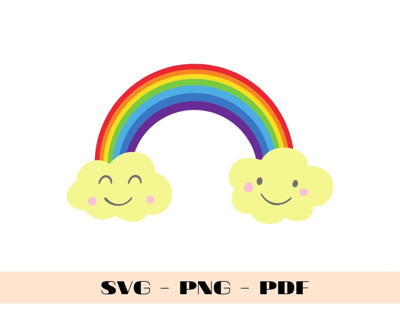 Download Rainbow Svg files for cricut Rainbow Cricut cut files Png Cut | Etsy