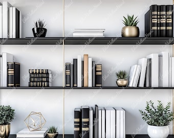 Home Office Zoom Background, Virtual Modern Office Digital Backdrop, Professional Zoom Background, Work from Home Virtual Office Background