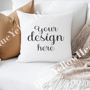Throw Pillow Mock up, Decorative Pillow Mockup, Blank Mock-up Rustic Holiday Simple Theme, Pillow Mockup Product, Mocks JPG