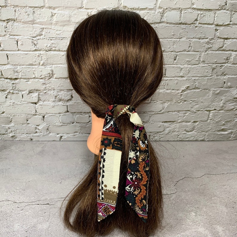 Ponytail Tie Hair Scarves Hair Ribbon Hair bun Tie Fabric H7 Hair Scarves Ribbon for Hair Ponytail Hair Scarf Hair Scarf
