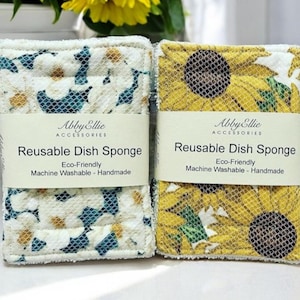 Reusable Kitchen sponge, Zero Waste Kitchen, Eco-friendly Scrubby, Dish Scrubber Zero, Gift For Mom, Friend, Hostess, Teacher, Coworker, Her