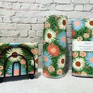 Paperless “Paper” Towels 12- 10”x14” 1- ply / Eco-friendly Kitchen/Paperless Kitchen/ Reusable Cloth Towels Zero Waste Napkins