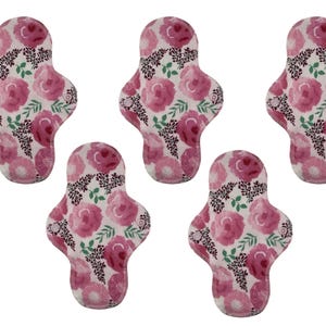 Cloth Panty Liners with Wings and Snaps | Soft and Breathable | 100% Cotton Flannel Pantyliners | Every Day Pad | Light Flow | Optional PUL