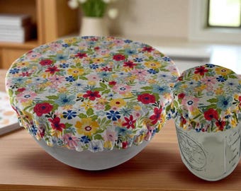 Reusable Bowl Covers Bread Proofing Cover Bread Baking Supplies, Reversable Washable Bowl Dish Cover Zero Waste Christmas Gift Homeware
