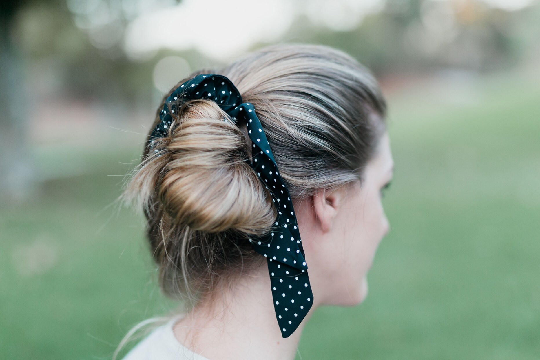 Hair Scarf Red with White Polka Dots Cute Ribbon Hair Scarf Etsy