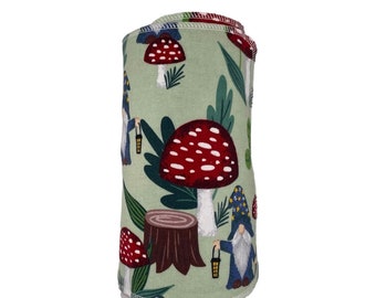 Paperless “Paper” Towels 12- 10”x14” 1- ply / Eco-friendly Kitchen/Paperless Kitchen/ Reusable Cloth Towels/ Zero Waste/ Gnome Mushrooms