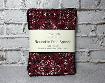 Reusable Kitchen sponge, Zero waste sponge, Eco-friendly sponge, Dish Scrubber. Zero Waste Kitchen, Washable Dish Sponges