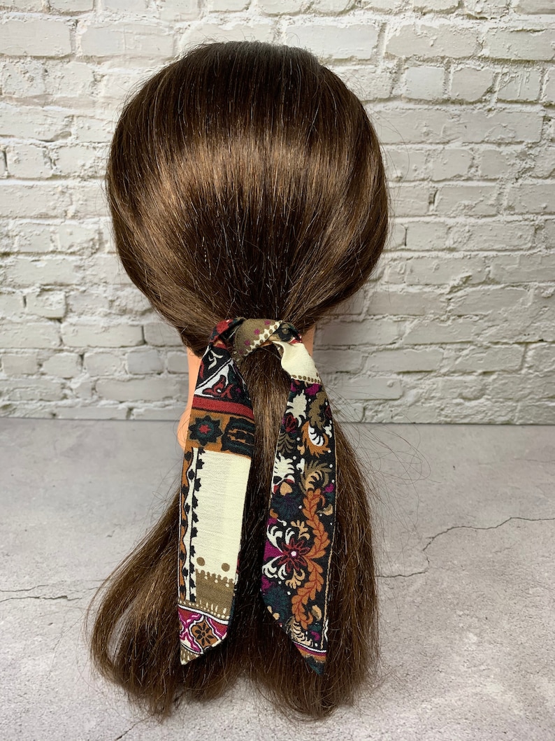 Ponytail Tie Hair Scarves Hair Ribbon Hair bun Tie Fabric H7 Hair Scarves Ribbon for Hair Ponytail Hair Scarf Hair Scarf