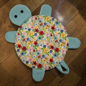Floor Turtle Spill Mop – Reusable Terry Cloth Turtle – Handmade Eco-Friendly Cleaner