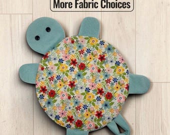Floor Turtle Spill Mop – Reusable Terry Cloth Turtle – Handmade Eco-Friendly Cleaner