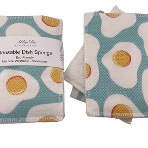 Reusable Dish Sponge Zero Waste Kitchen Scrubber Eco-friendly Sustainable Kitchen Washable Dish Sponge Burlap Practical Gift for Home Mom