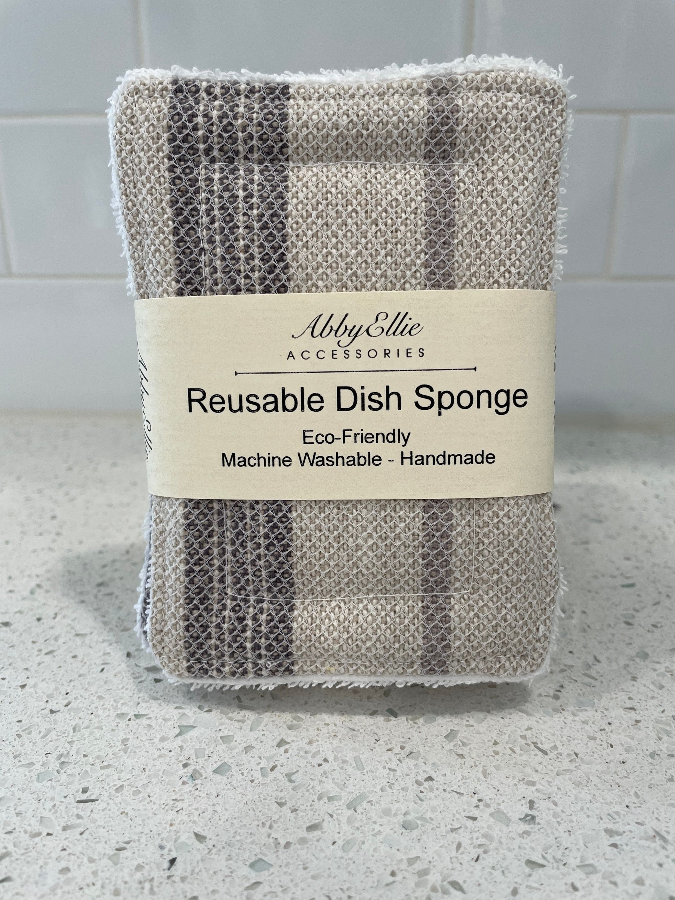 Pack de 3 Esponja de cocina reutilizable Esponja cero | Etsy
